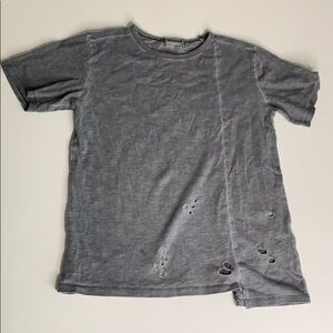 Zara Kids Collection Distressed Grey T-shirt casual unisex small
